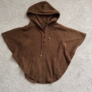 QED London Brown Hooded Swim Coverup